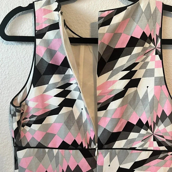 Tibi Black, Pink, White & Grey Isosceles Night Out Dress - Picture 2 of 7